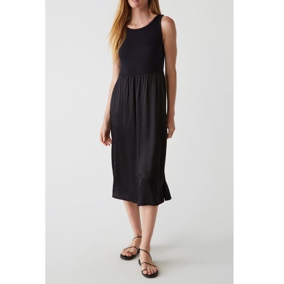 Michael Stars Bridgette Mixed Media Tank Midi Dress New! - Picture 5 of 14